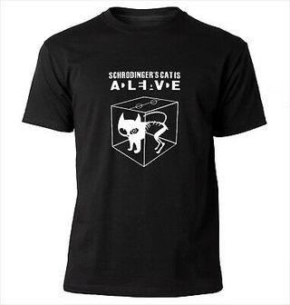 CAMISETA Gato de schrodinger -TALLA S M L XL XXL XXXL SIZE nueva