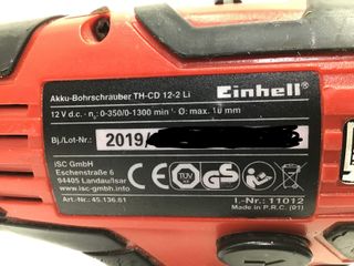 atornillador a bateria einhell th-cd 12-2 li