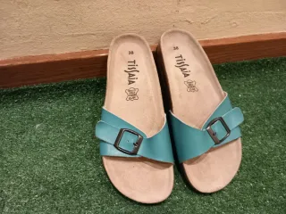 Birkenstock Mujer Talla 38 Azul Turquesa