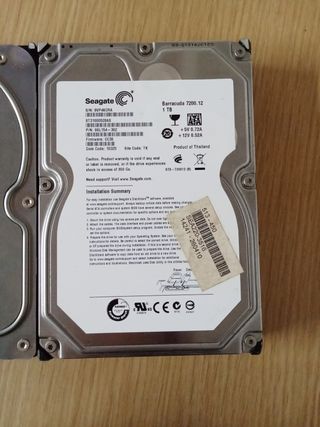 2 Discos Duros PC Seagate y WD 1TB + 2TB