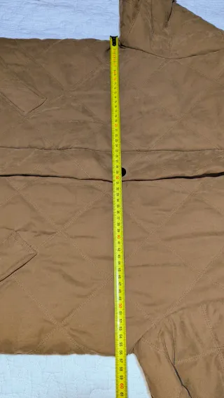 Cappotto imbottito in pelle di pesca