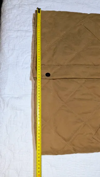 Cappotto imbottito in pelle di pesca