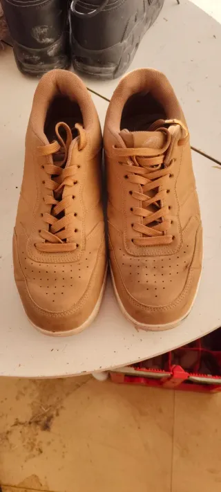 Botas de cuero marrones talla 44