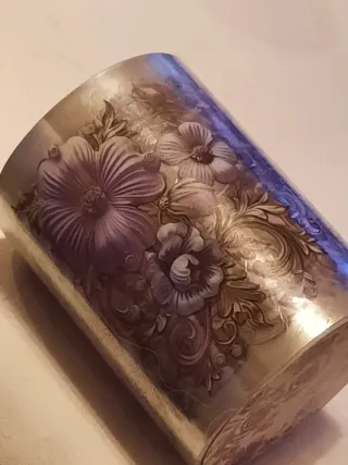 Fita Washi Vintage Floral, arabescos, talha dourad