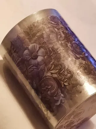 Fita Washi Vintage Floral, arabescos, talha dourad