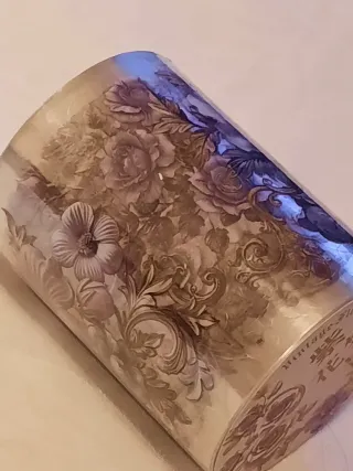 Fita Washi Vintage Floral, arabescos, talha dourad