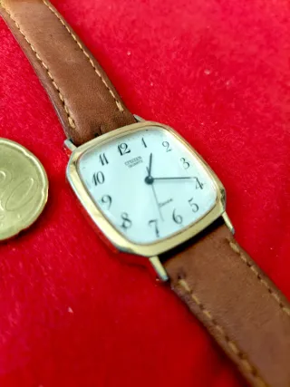 Citizen Orologio Rettangolare Oro Vintage