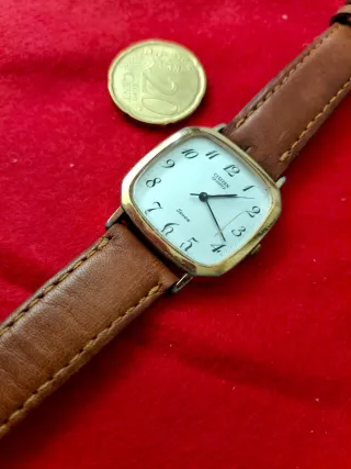 Citizen Orologio Rettangolare Oro Vintage