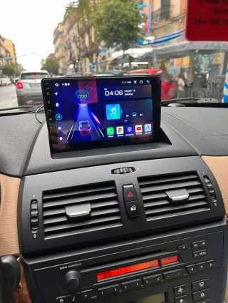 Rádio BMW X3 E83 Android 14 com GPS (Novo)