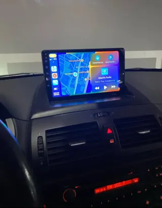 Rádio BMW X3 E83 Android 14 com GPS (Novo)