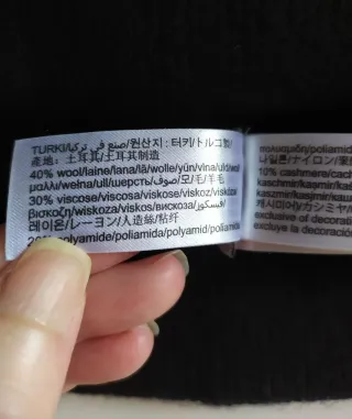 Gorro lana cashmere Calvin Klein negro hombre