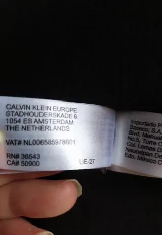 Gorro lana cashmere Calvin Klein negro hombre