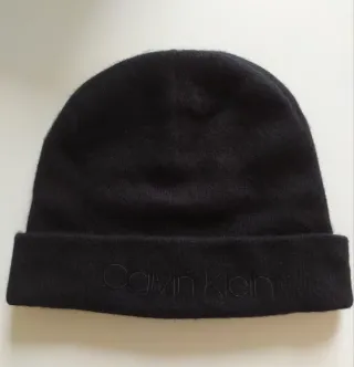Gorro lana cashmere Calvin Klein negro hombre