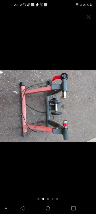 Rodillo entrenamiento bici carretera