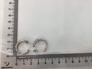 pendientes plata 925mm con piedra con circonita