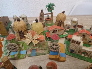 Lote figuras Belén casas y escenas Pech oliver
