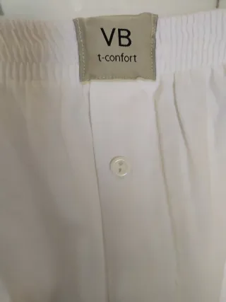 Bóxer blanco algodón T. SG VB T-confort