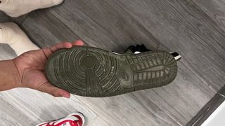 Nike Jordan 1 Low Negro Blanco Verde Oliva