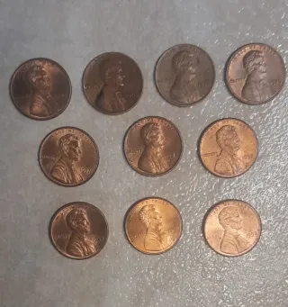 Lote 10 Monete Americane Lincoln