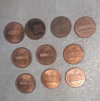 Lote 10 Monete Americane Lincoln