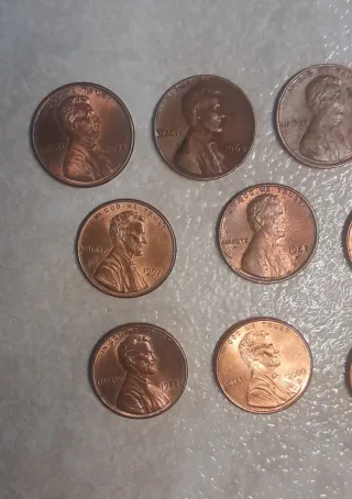 Lote 10 Monete Americane Lincoln