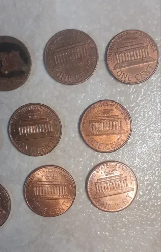 Lote 10 Monedas Americanas Lincoln