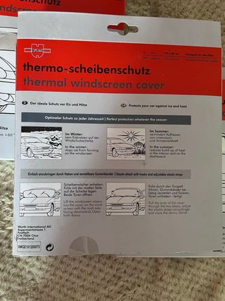 Lote 4 protectores térmicos parabrisas