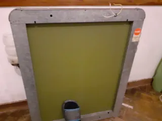 espejo antiguo con dos apliques de luz  ver fotos