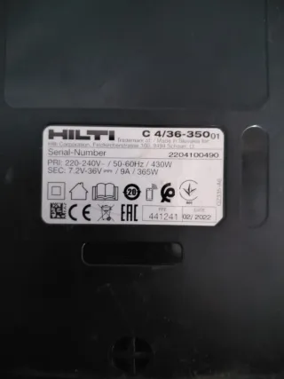Batería Hilti Li-ion CPC C 4/36-350