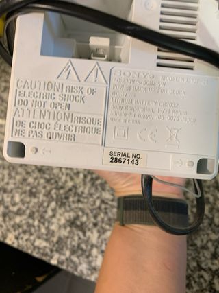 Radio Despertador Sony ICF-C1 Blanco