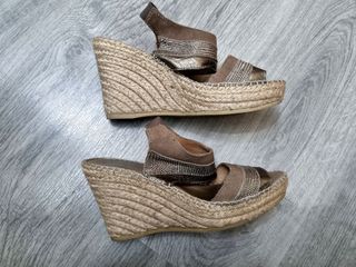 Sandalias de Cuña de Esparto 37 - Made in Spain