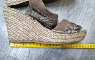 Sandalias de Cuña de Esparto 37 - Made in Spain