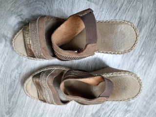 Sandalias de Cuña de Esparto 37 - Made in Spain
