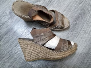 Sandalias de Cuña de Esparto 37 - Made in Spain