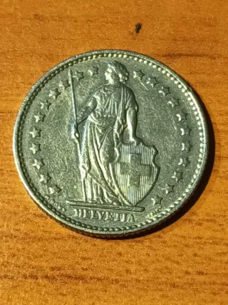 Franco Suizo Helvetia Moneda Antigua