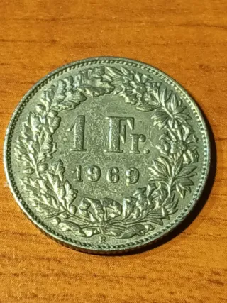 Franco Suizo Helvetia Moneda Antigua