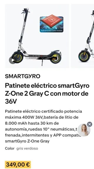 Patinete Eléctrico SmartGyro Z-One