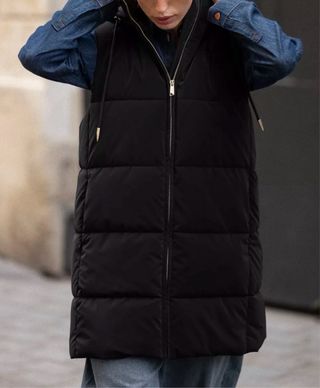 Chaleco acolchado Zara negro