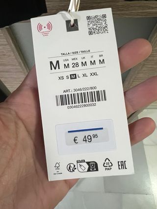 Chaleco acolchado Zara negro