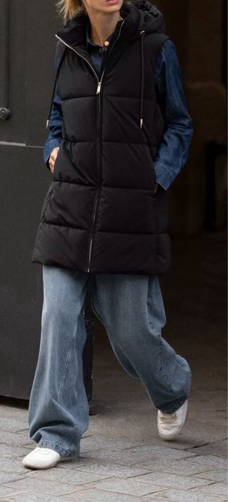 Chaleco acolchado Zara negro