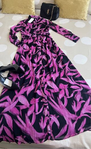 Vestido largo Mango estampado floral