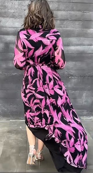 Vestido largo Mango estampado floral