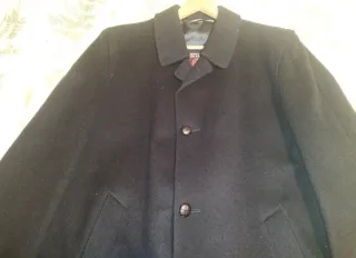 Chaquetón largo hombre negro. Azul marino