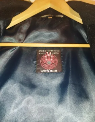 Chaquetón largo hombre negro. Azul marino