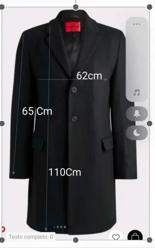 Chaquetón largo hombre negro. Azul marino