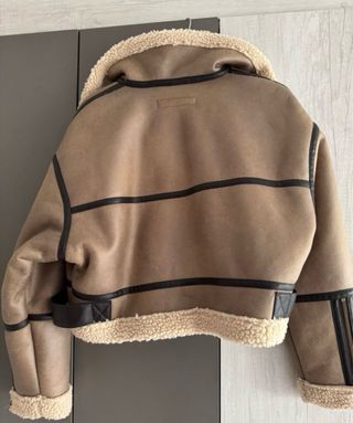 Cazadora Zara Doble Faz Beige Talla S