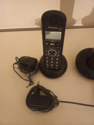 Teléfonos Panasonic Inalámbricos Negros