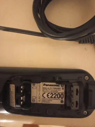 Teléfonos Panasonic Inalámbricos Negros