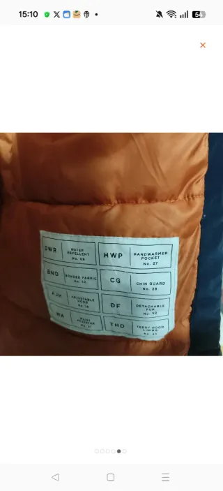 Parka Jack&Jones XL Azul Marino Forro Polar