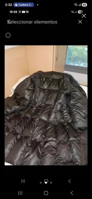 Abrigo largo señora negro